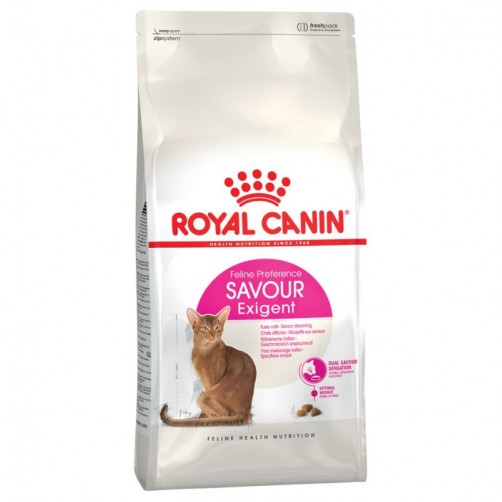 غذای خشک رویال کنین مخصوص گربه های بدغذا (حساس به طعم غذا)/ 2 کیلویی/ Royal Canin EXIGENT 35/30 SAVOUR SENSATION